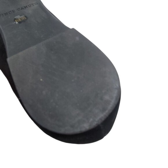 Vince Camuto Black Suede Womens Slip-On Loafers Shoes Size 9.5M VV Ramore - Picture 5 of 14